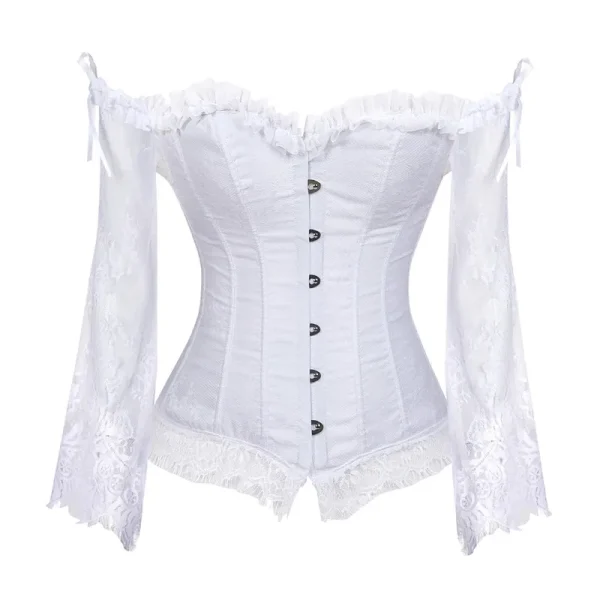 Corset Top en dentelle blanche