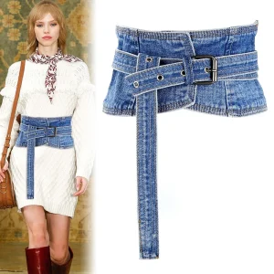 ceinture corset en jean