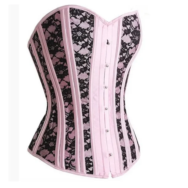 corset rose noir