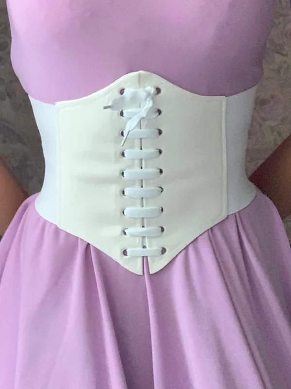 ceinture corset blanche