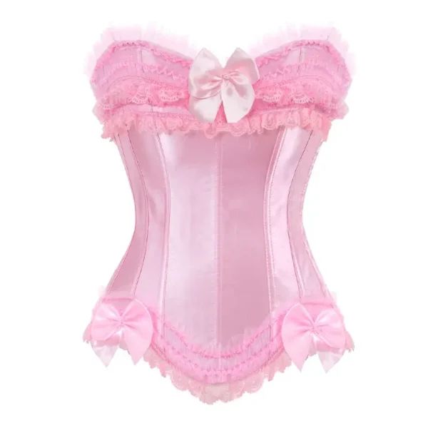 corset rose bonbon élégant