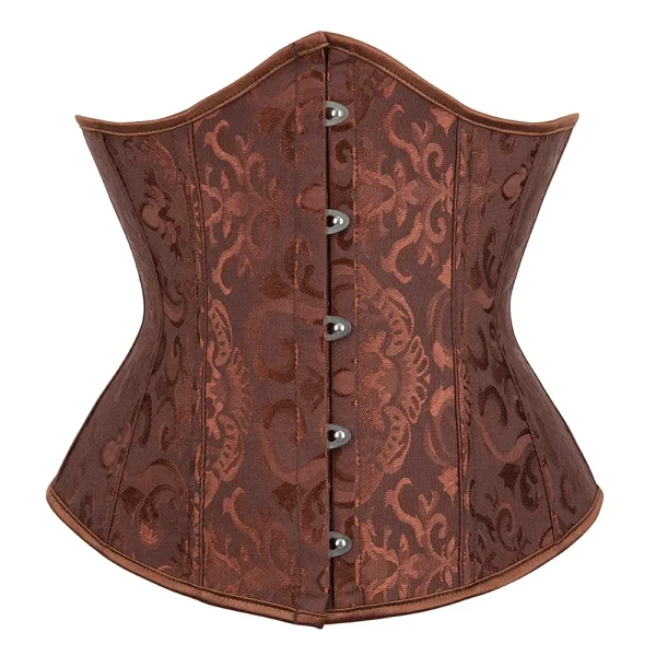 corset bustier marron