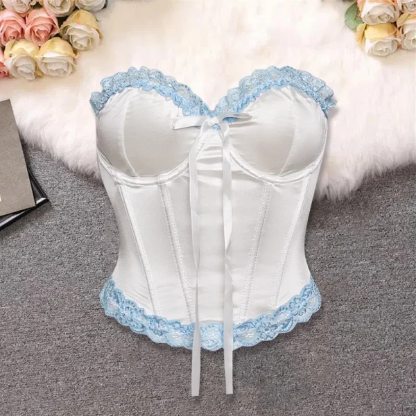 corset blanc femme