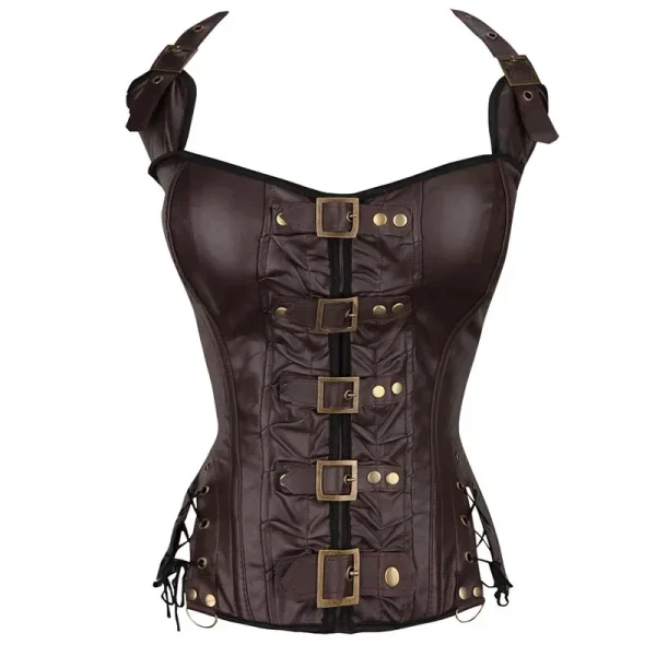corset sexy top marron