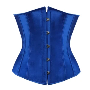 corset lingerie sexy bleu