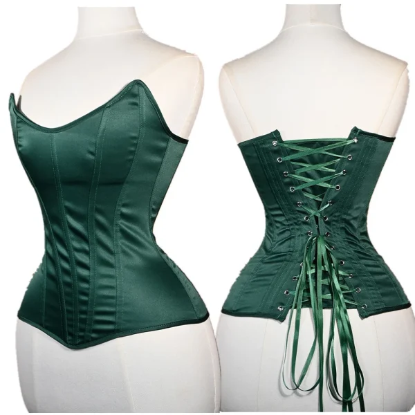 Corset vert Satin élégant