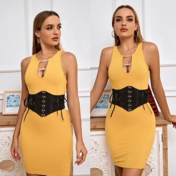 ceinture corset lacet