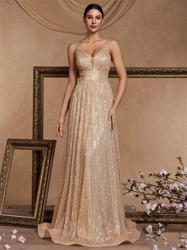 robe corset à paillette