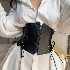 ceinture corset en cuir