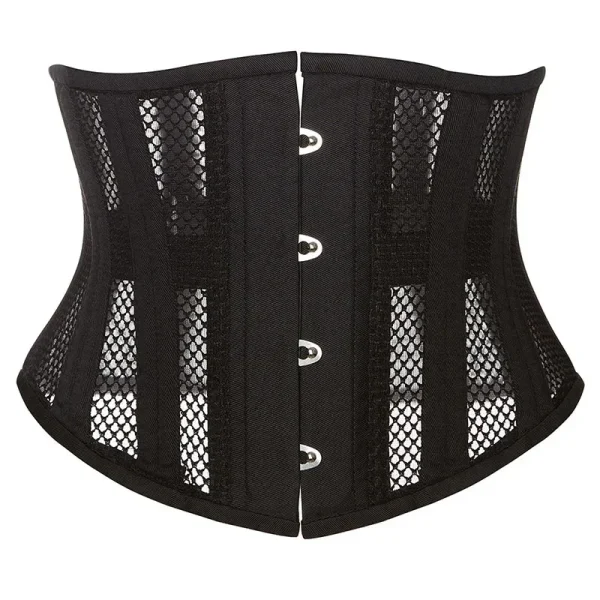 corset torse court noir