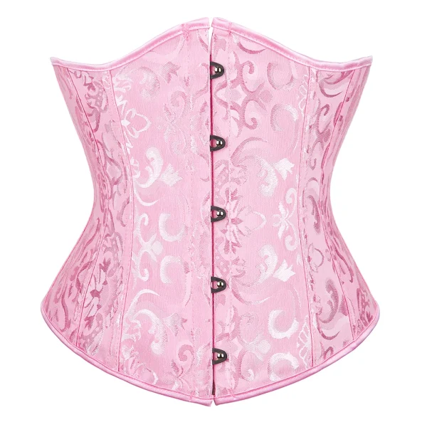 corset rose élégant