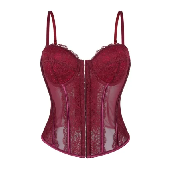 corset rouge foncé élégant