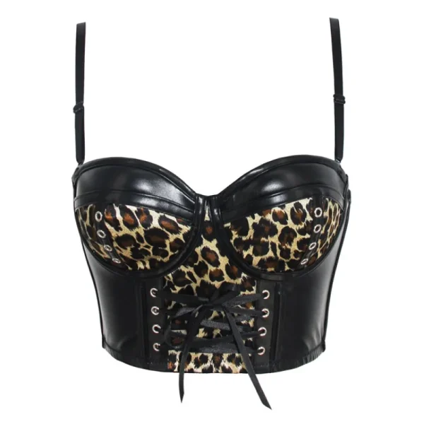 corset soutien similicuir