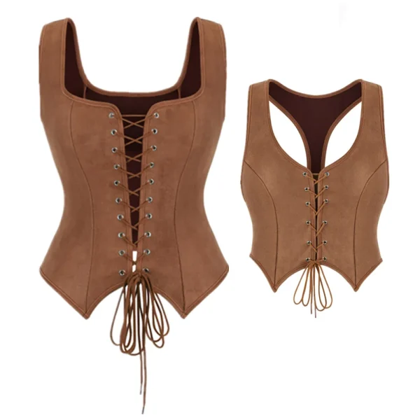 top veste corset vintage pirate