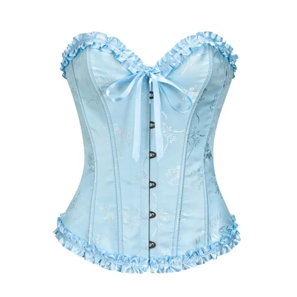 Blue Sexy Corset Femme