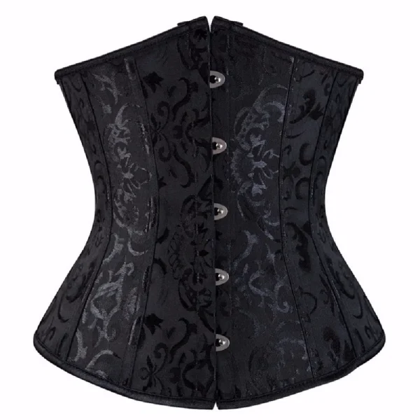 corset bustier satin noir