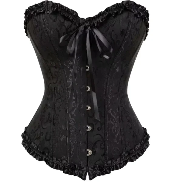 corset noir ajustable