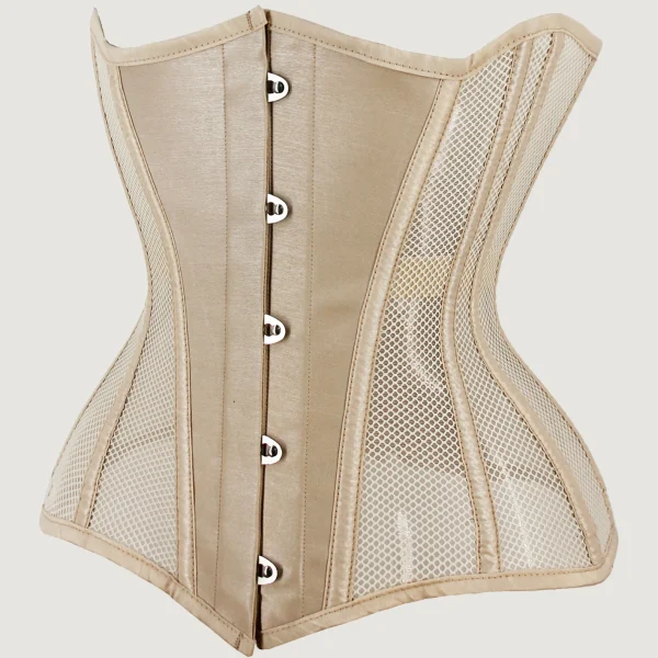 Sexy corset kaki sous poitrine