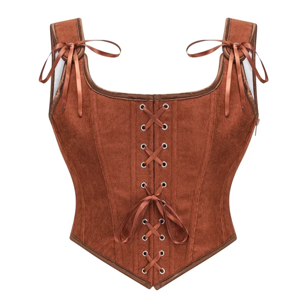corset marron élégant